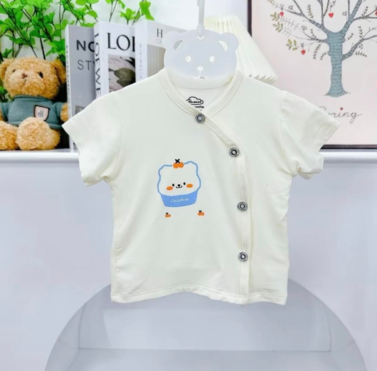 Combo3- 5 áo cộc tay vải petit sợi tre siêu mềm mát cho bé - ảnh 5