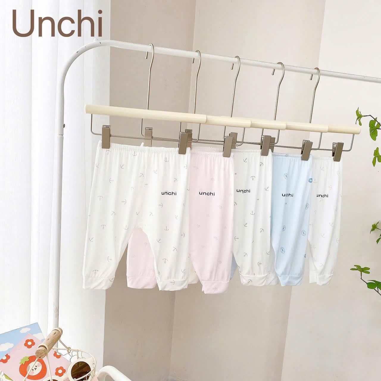 Combo 3 Quần Dài Sơ Sinh Unchi Vải Pettit Mềm Mịn Mát Có Đáp Đũng - ảnh 3