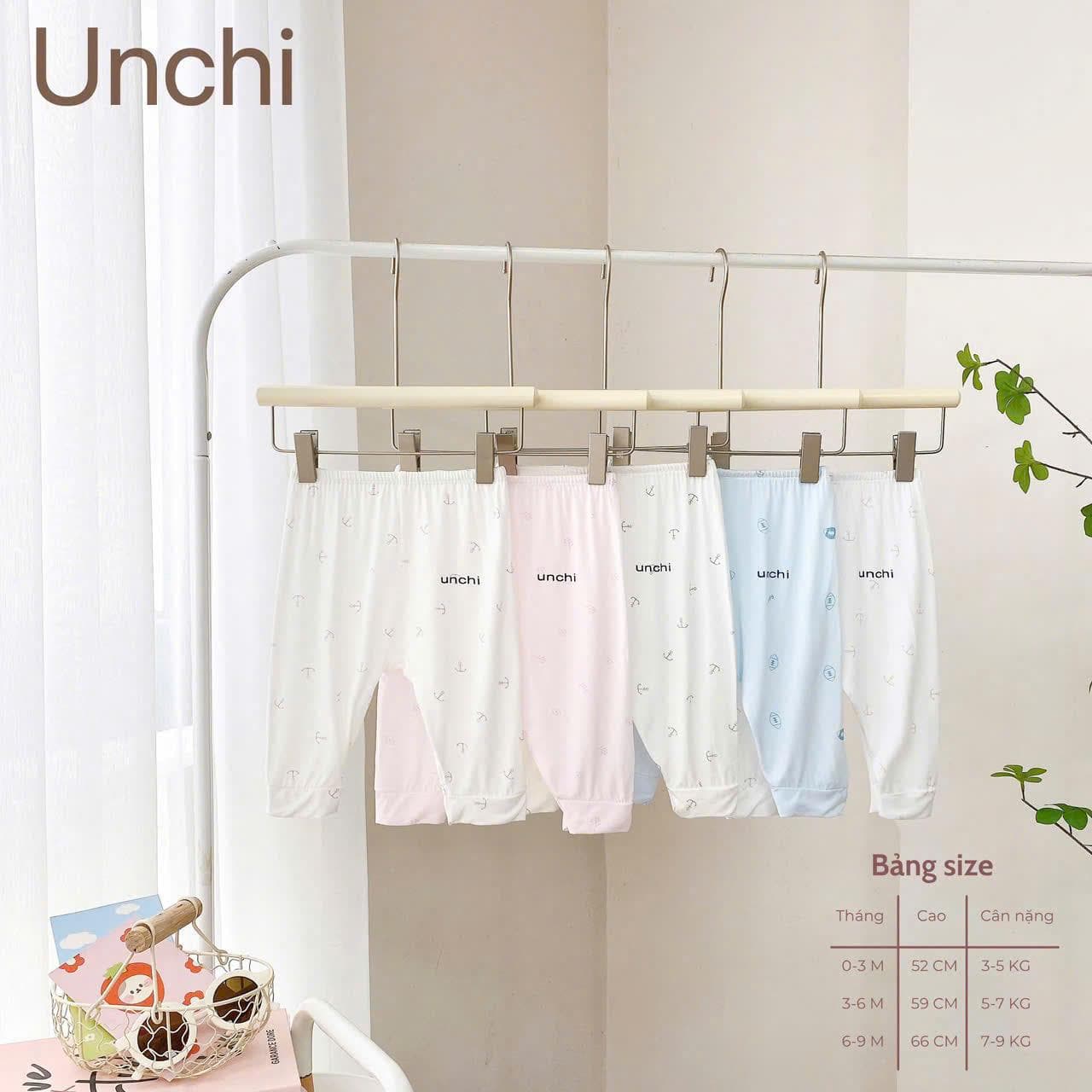 Combo 3 Quần Dài Sơ Sinh Unchi Vải Pettit Mềm Mịn Mát Có Đáp Đũng - ảnh 9