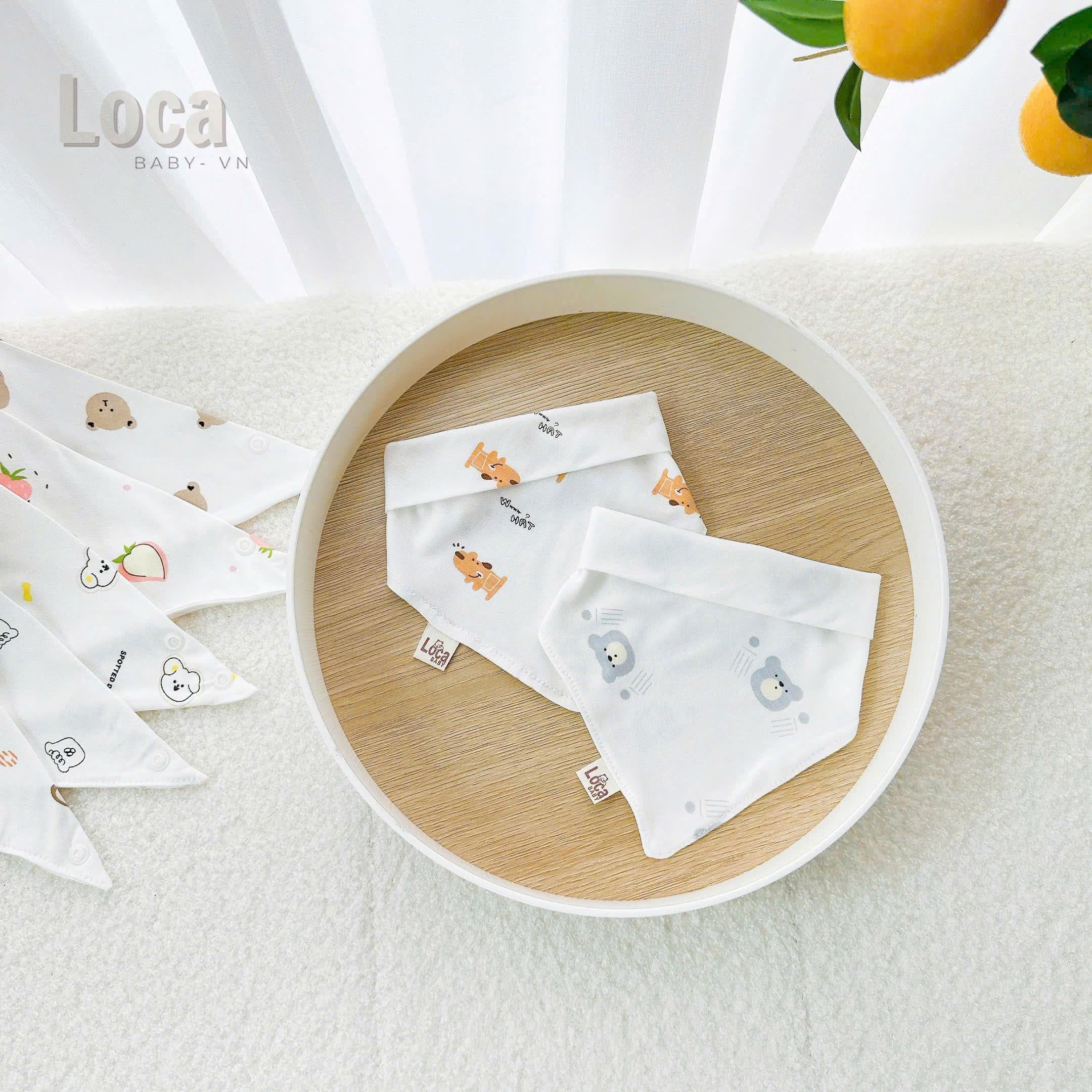Sét 5 Yếm Tam Giác PETTIT - Khăn Quàng Cổ Chất Petit Có Cúc Bấm Mềm, Mịn Cho Bé Sơ Sinh-2 tuổi - ảnh 6