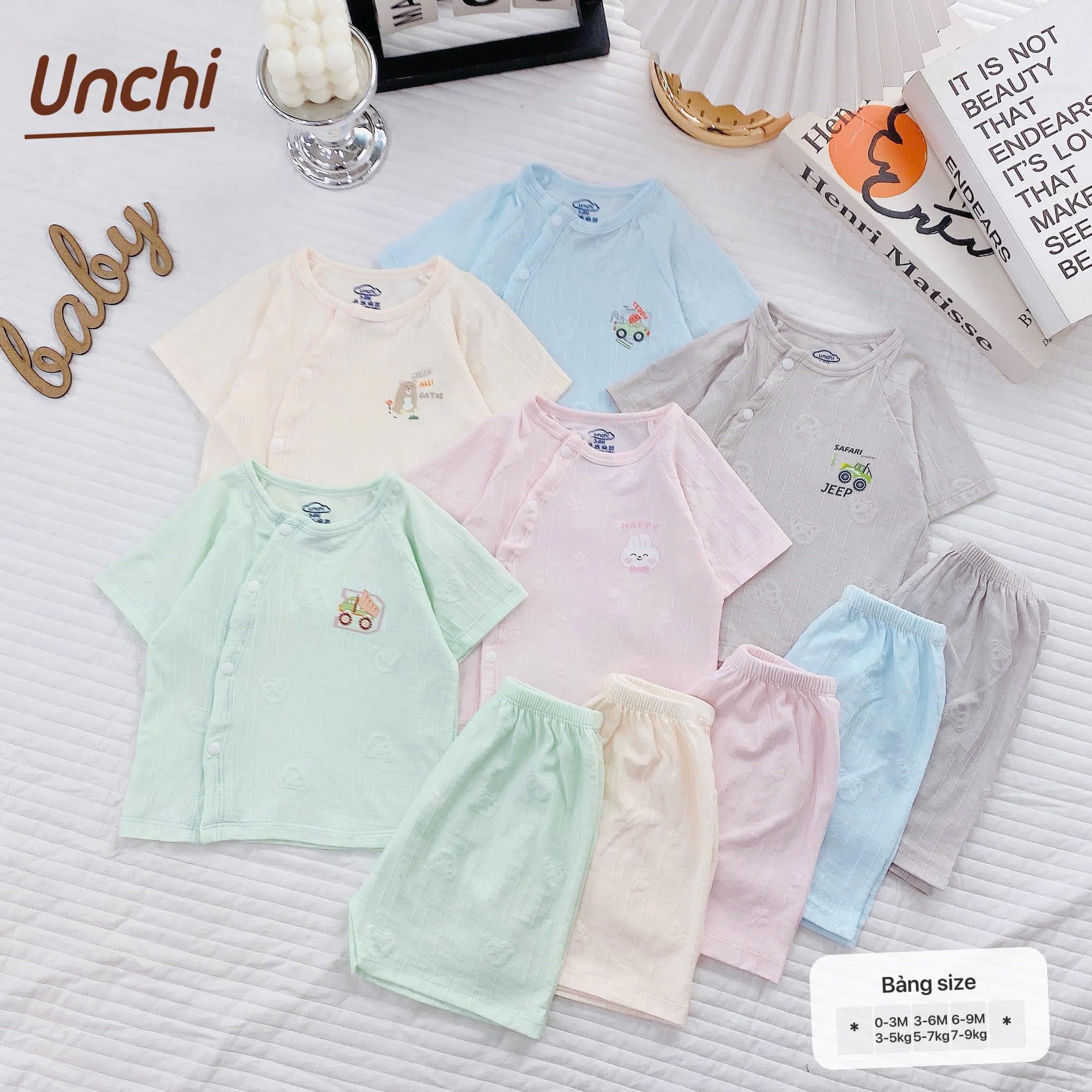 Bộ Cộc Tay Thông Hơi Unchi chất liệu pettit - ảnh 5