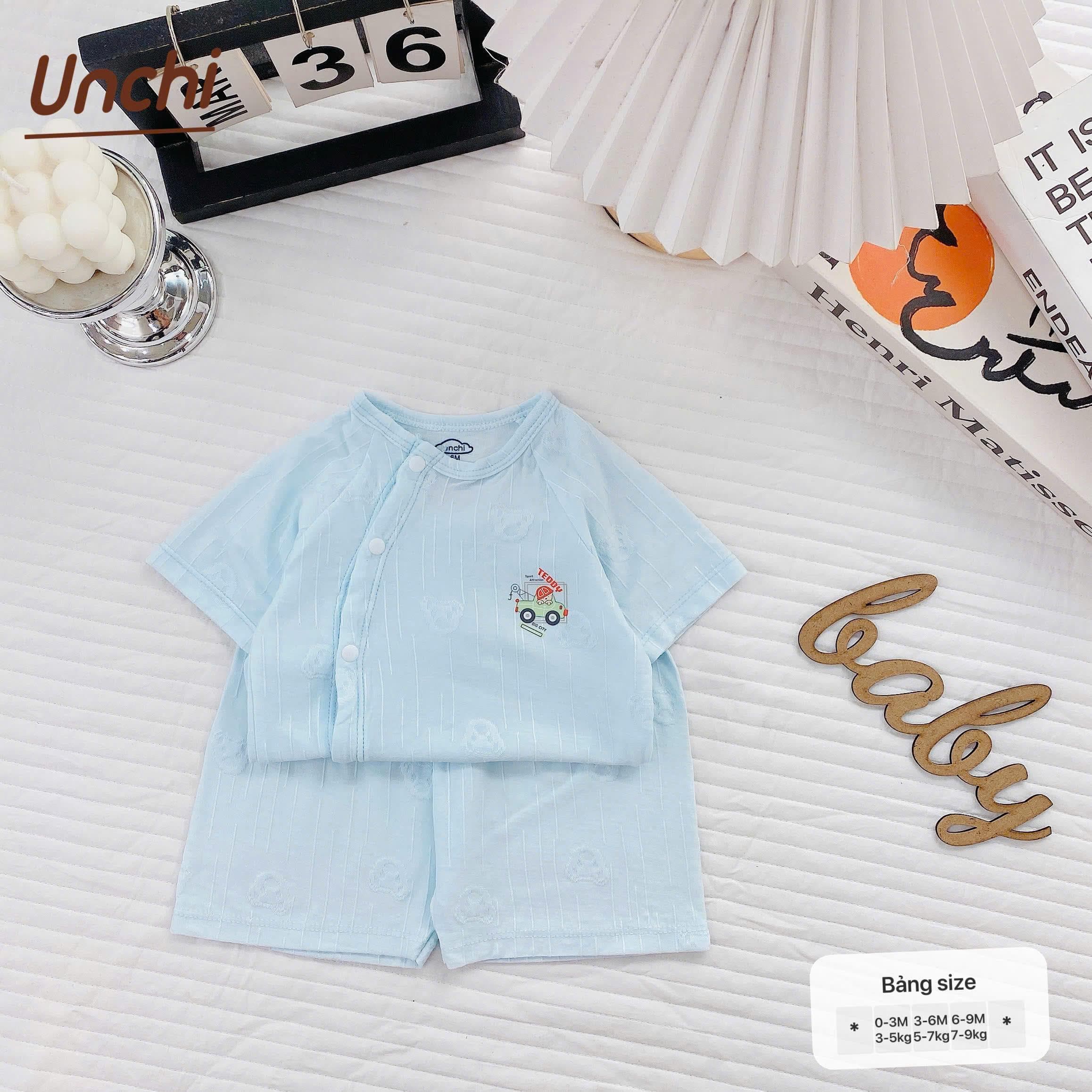Bộ Cộc Tay Thông Hơi Unchi chất liệu pettit - ảnh 8