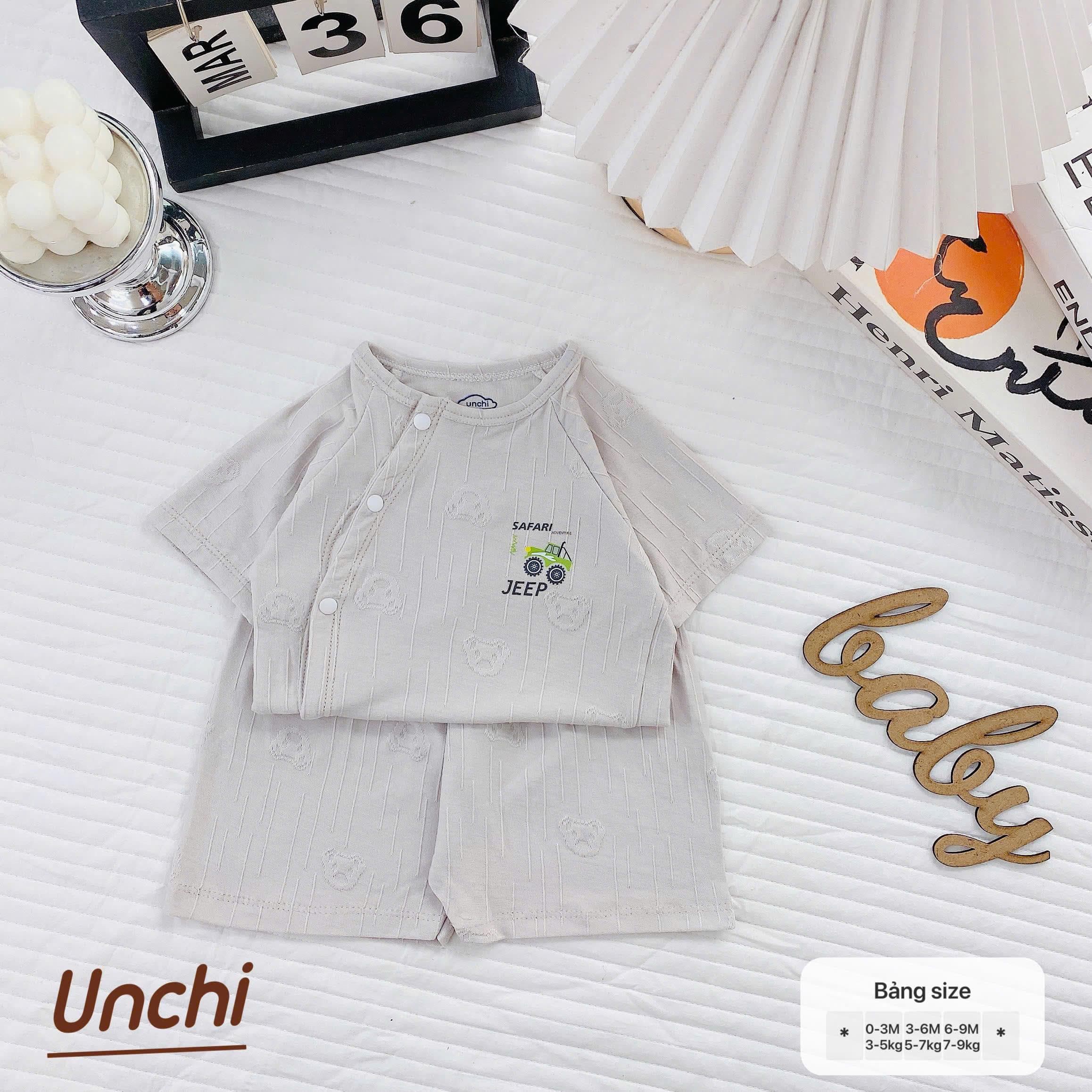 Bộ Cộc Tay Thông Hơi Unchi chất liệu pettit - ảnh 9