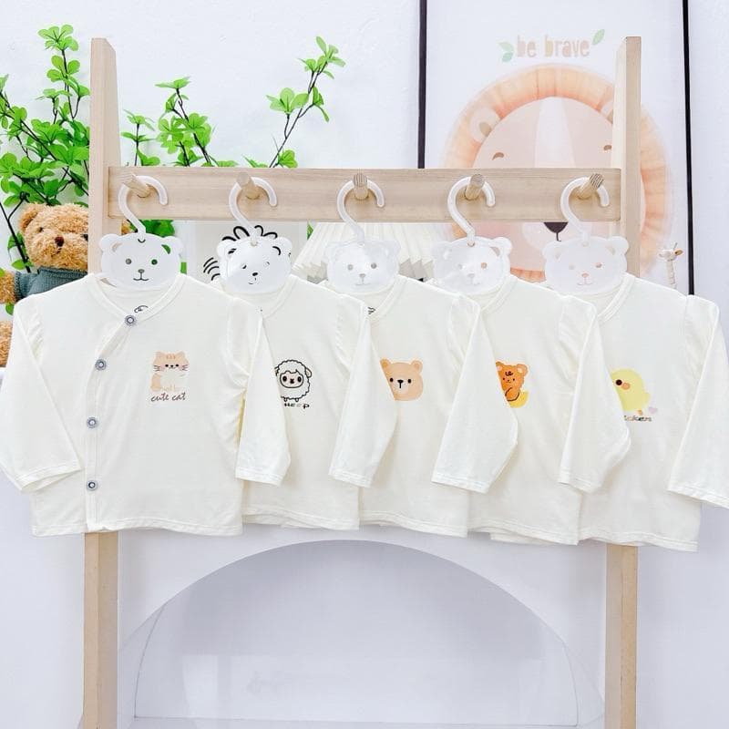 Combo 3-5 Áo Rời Dài Tay Pettit Cao Cấp Cho Bé Sơ Sinh - Chất Cotton Siêu Mềm, Mát