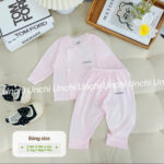 UD3 Bộ Dài Tay sơ sinh Unchi chất liệu pettit bambo cho bé 3-9kg - Ảnh 7