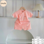 UC4 Bộ Cộc Tay Unchi chất liệu Pettit Bambo thông hơi cho bé 3-9kg - Ảnh 7