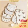 Gối Xô Lỗ Poplin Muslin Phong Cách Hàn Quốc Cho Bé Sơ Sinh – Siêu Mềm Mịn
